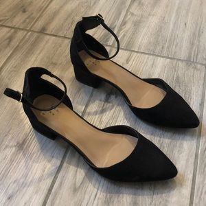 Black Suede Flats